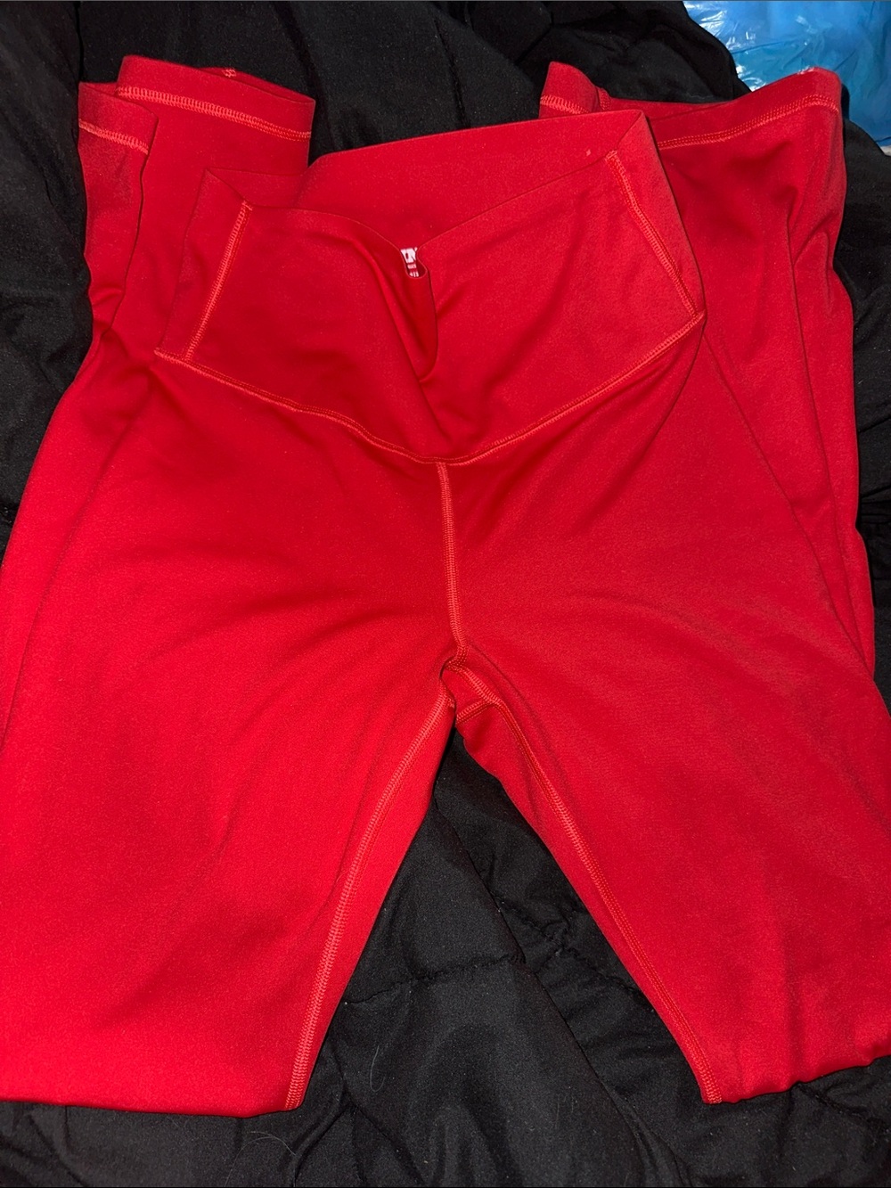 PINK Victoria's Secret Red Flare Leggings